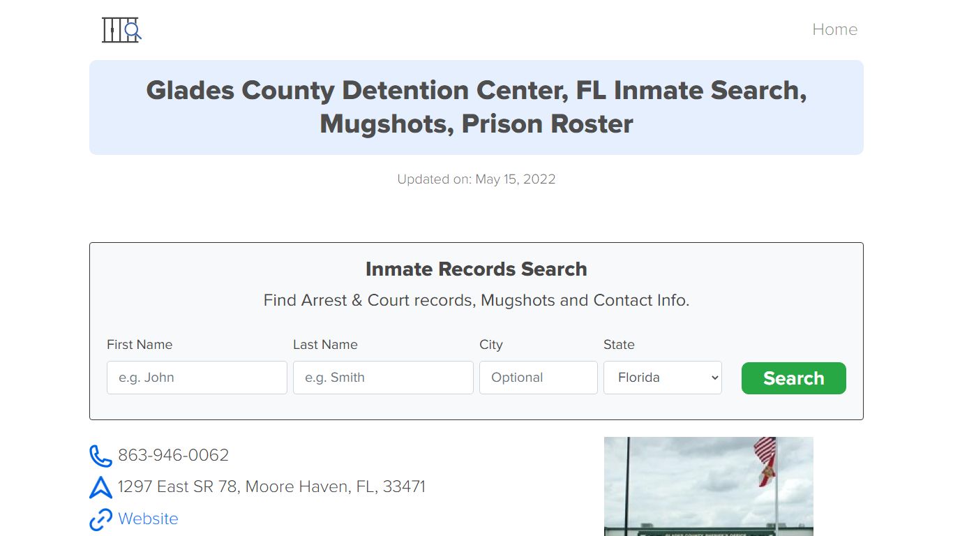 Glades County Detention Center, FL Inmate Search, Mugshots ...