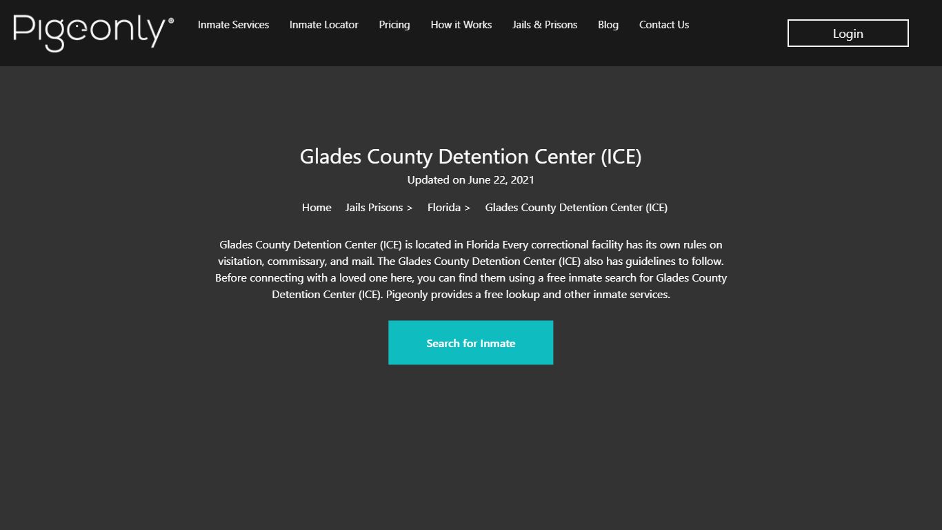 Glades County Detention Center (ICE) Inmate Search | Florida